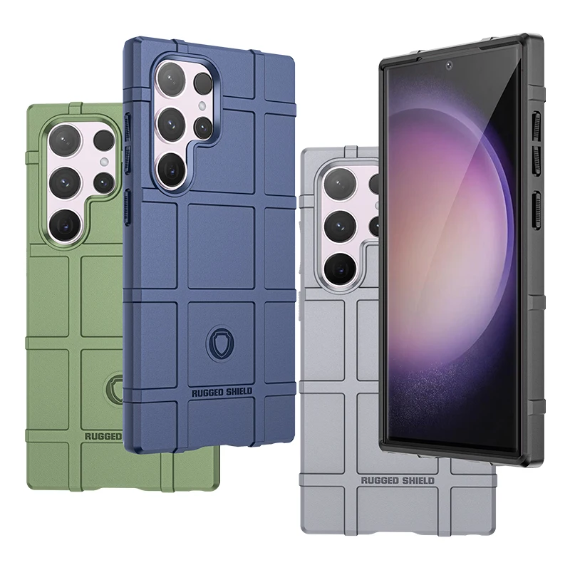 Funda a prueba de golpes para Samsung Galaxy S24, S24 Plus, estilo militar, Protector de silicona resistente, S24 Ultra - imagen 2