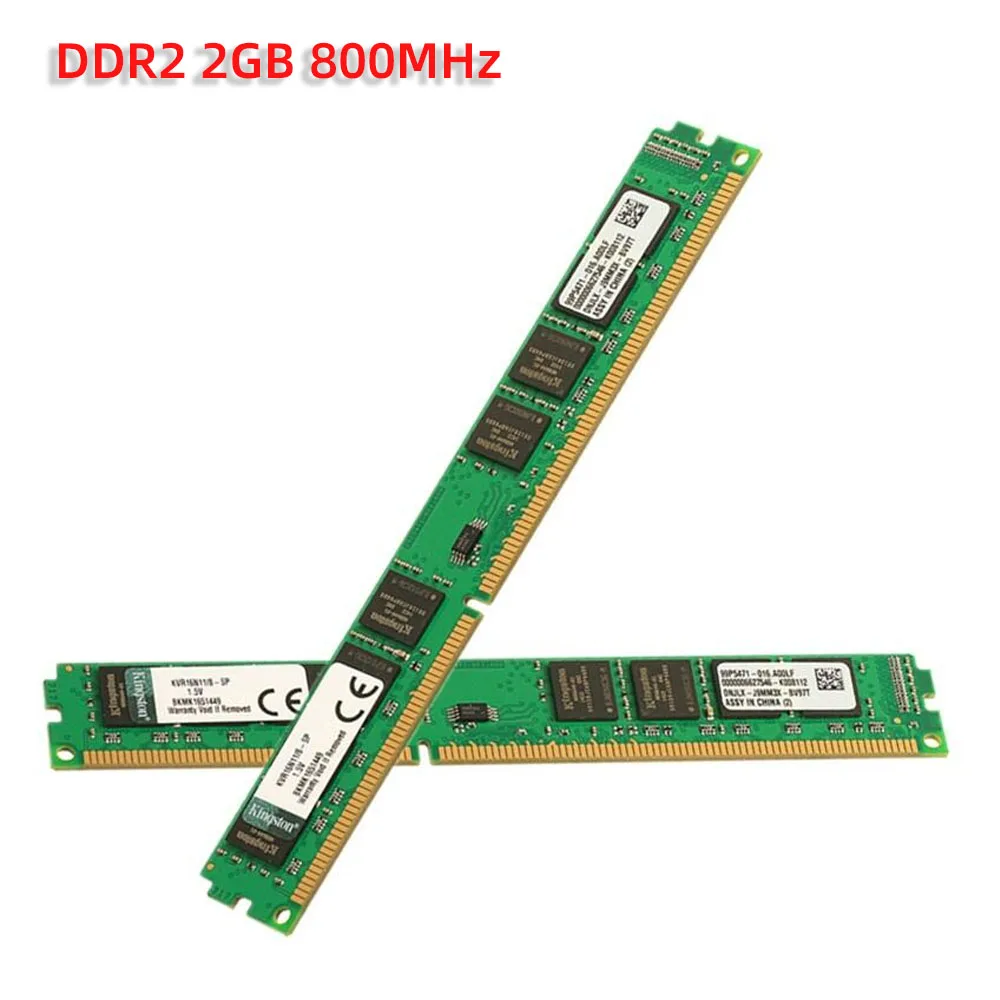 Kingston Memoria Ram DDR2 2GB 4GB(2X2GB) Kit Memoria DIMM RAM Computadora Escritorio 667MHz 800Mhz PC2-5300 6400 memoria ram ddr2 - imagen 3
