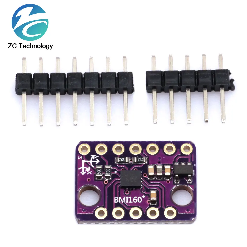 BMI160 6DOF Módulo de Sensor de acelerómetro de gravedad giroscópico de velocidad de 6 ejes, protocolo de comunicación IIC I2C SPI de 3-5V - imagen 4