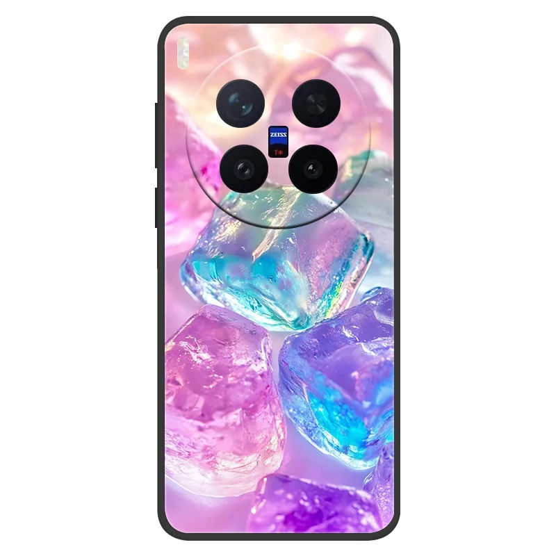 Para VIVO X300 Pro funda de silicona mate suave pintada de mármol contraportada para Vivo X300 carcasa protectora completa para teléfono X 300 X300 PRO - imagen 4