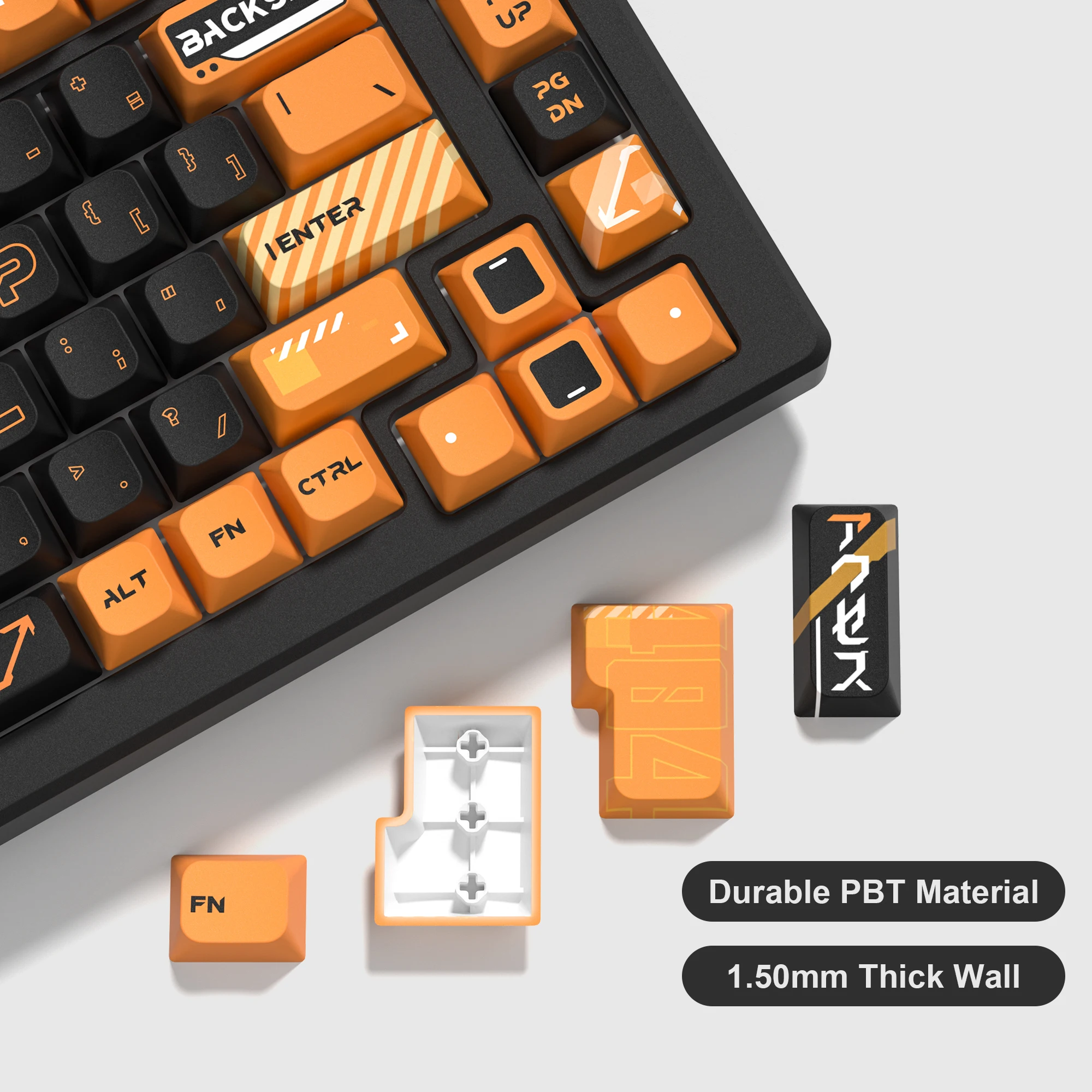 Teclas de liquidación XVX, tapa de tecla de Anime japonés, perfil de cereza doble Shote, teclas PBT 75 para teclado mecánico - imagen 2