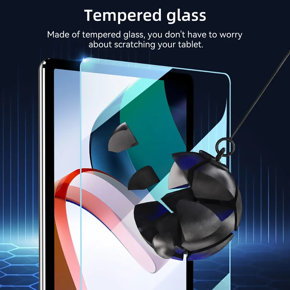 Compatible con Xiaomi Pad 6S Pro Protector de pantalla 9H Película de vidrio templado HD Resistente a los arañazos, Protector de pantalla sin burbujas - imagen 3