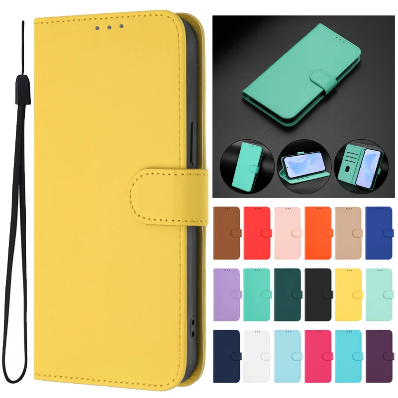 Para Honor 90 Lite funda para Honor90 lite funda tipo billetera con tapa sFor Honor 90 Pro 90Lite 90Smart 5G Funda de cuero de Color sólido Fundas