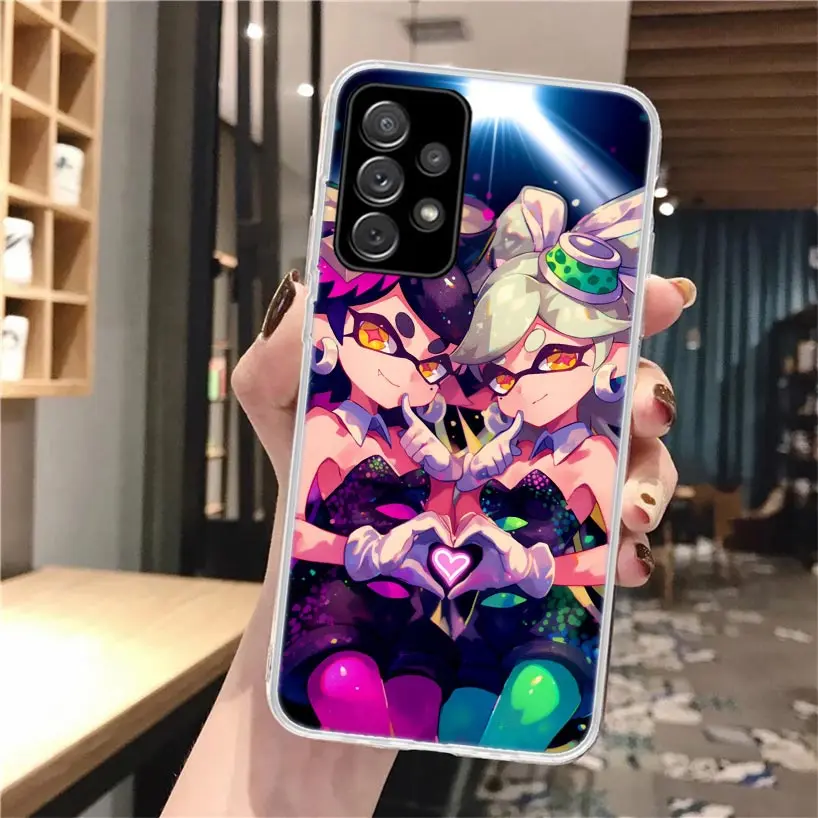 Juego S-Splatoons funda de teléfono de silicona para Samsung Galaxy A52 A51 A50S A42 A32 A22 A12 A02S A30S A20S A10S A41 A31 A21S A40 A30 A70 - imagen 3