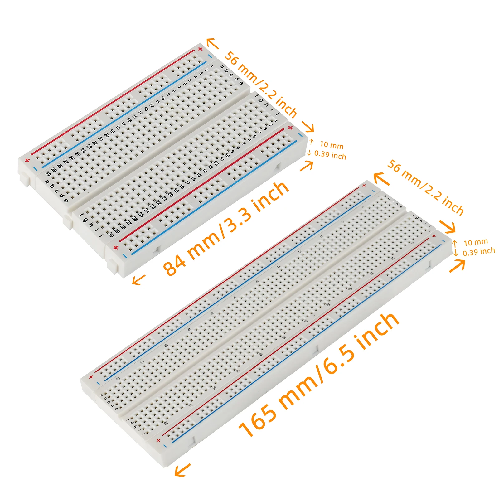 Placa de pruebas sin soldadura, prototipo de MB-102, puente PCB Universal, Dupont, 400 / 830 puntos de conexión - imagen 2