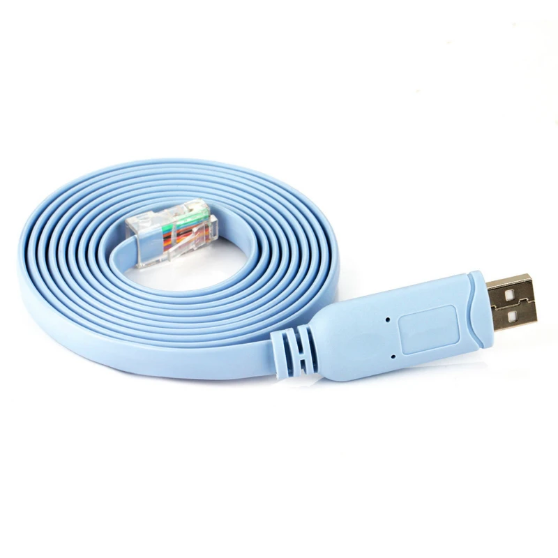 Cable de consola USB a RJ45 de 1,8 M, Cable de consola de línea de depuración A7H5 para la consola de enrutador Cisco H3C, HP Arba 9306, Huawei