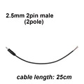 2.5mm 2pole male