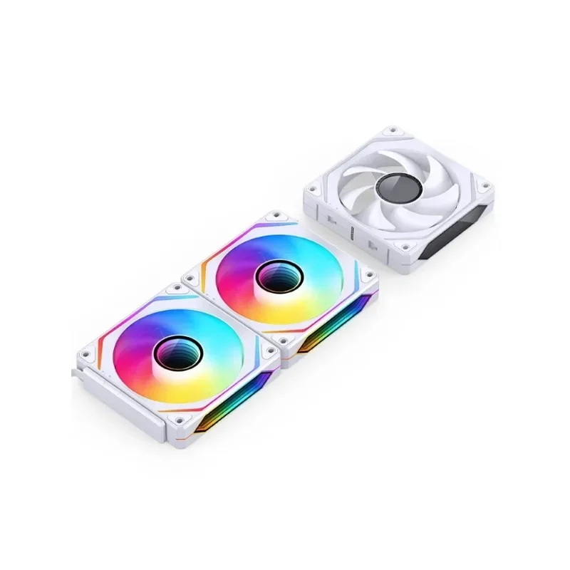 Jonsbo-ventilador ZL-120W 3 en 1 de 12CM, ARGB, 120mm, 4 pines, PWM, Control de temperatura, hacia adelante/atrás, para carcasa de ordenador - imagen 2