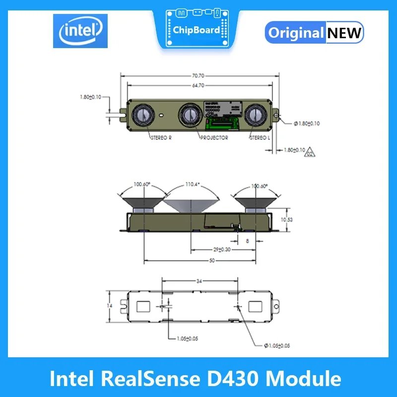 Cámara de profundidad Intel RealSense D430 - imagen 3