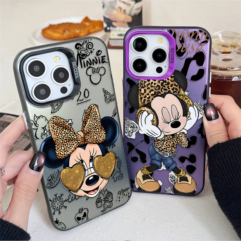 Funda Minnie Disney a la moda para Samsung Galaxy A24 A33 A34 A14 A13 A23 A55 A15 A35 A25 A05 A05S 5G A54 A53 A32 A52 A52S