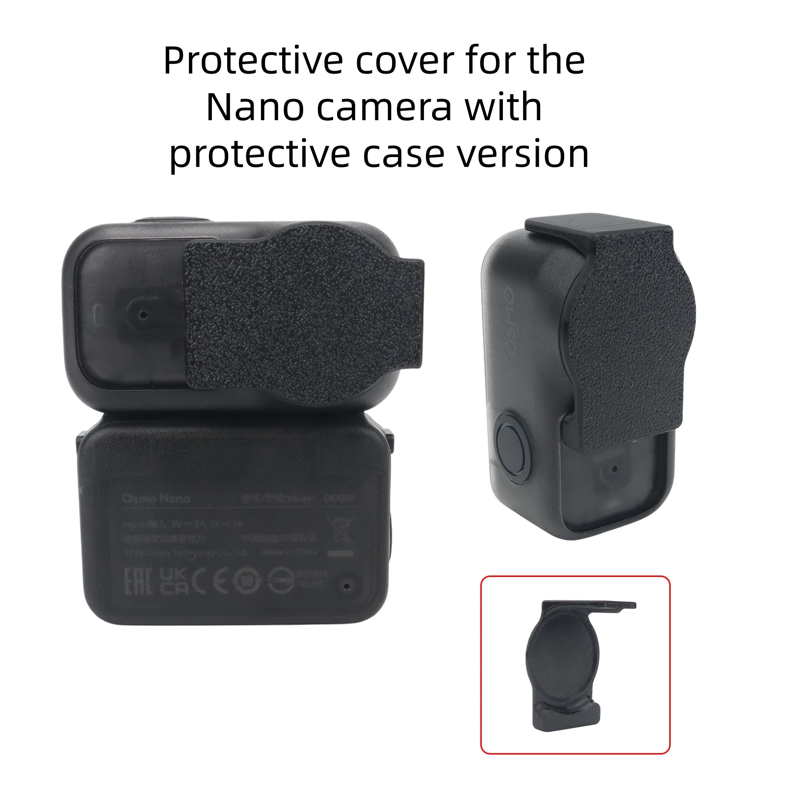 Cubierta de lente para DJI Osmo Nano, tapa protectora de lente antideslizante a prueba de polvo para usar al instalar la funda protectora original - imagen 5