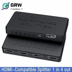 Conmutador HDMI 4K entradas salida compatible Xbox PS4 PC TV