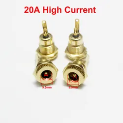 Conector DC hembra de panel 5,5 x 2,1/2,5 mm chapado en oro
