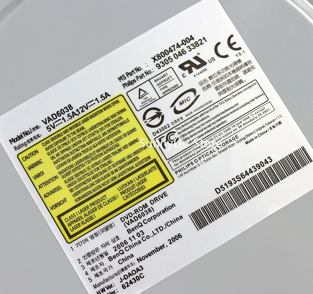 Unidad de DVD BenQ VAD6038 original para unidad de DVD xbox360 VAD 6038 - imagen 3