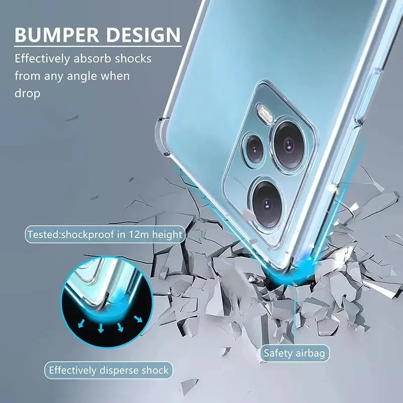 Funda de TPU con Airbag a prueba de golpes para Xiaomi Redmi Note 13 Pro Plus Note 13 5G, funda protectora, Fundas Coque - imagen 5