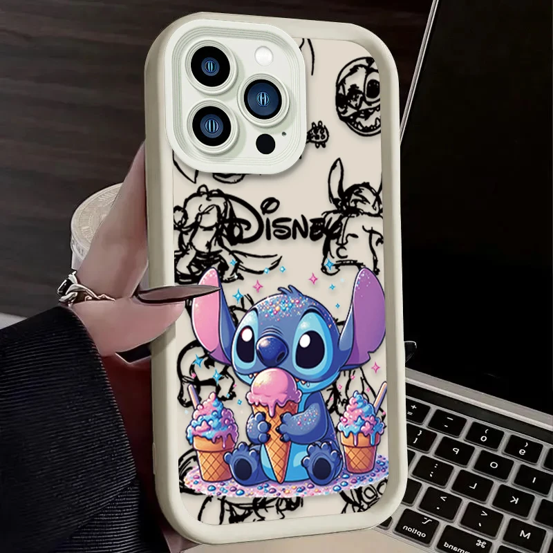 Funda de teléfono Y2K con bonitos dibujos de Stitch para Xiaomi Redmi Note 9 9S 10 10C 11 12 12C 13 13C 14C A3 K30 K40 K50 Pro Plus 4G 5G - imagen 4