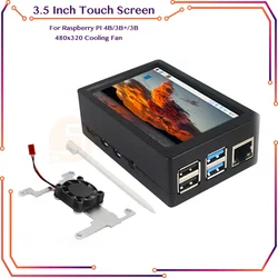 Pantalla LCD Táctil 3,5" Raspberry Pi 4 / 3B+ Carcasa y Ventilador