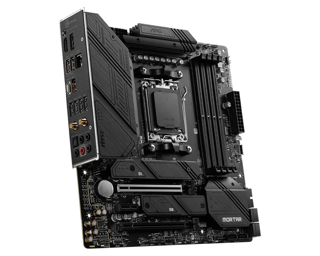 Placa base MSI MAG B650M MORTAR WIFI compatible con AMD B650 AM5 Ryzen 7 7800X3D 5 7600X 5 8600G 9 7950X3D CPU DDR5 M.2 mATX - imagen 5