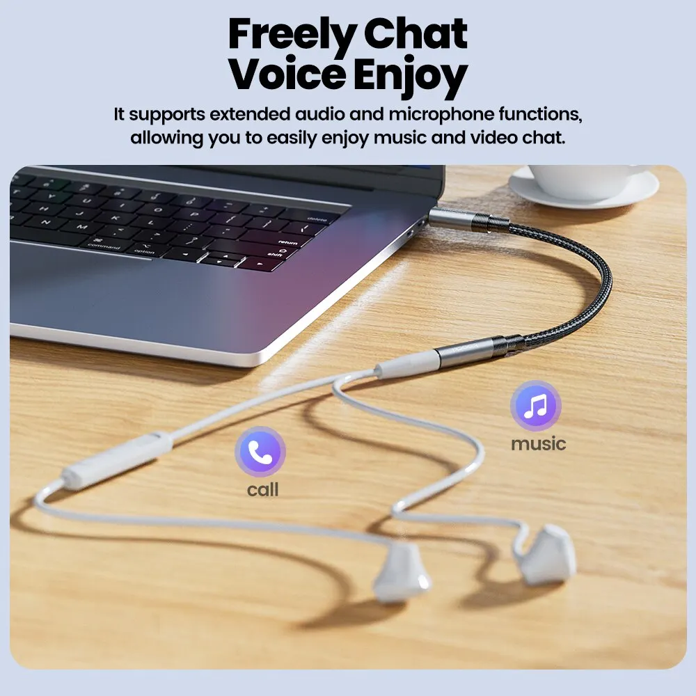 Toocki-Cable de extensión de Audio 3,5, conector macho a hembra de 3,5mm para altavoces auxiliares de coche, para iPhone, auriculares, extensor de altavoz - imagen 4