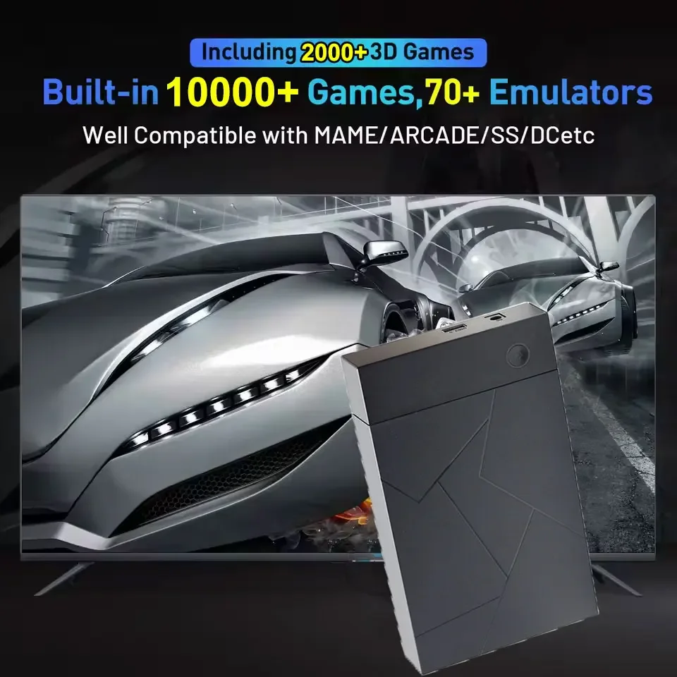 Juego de juegos RetroForge, sistema Batocera 40 de 4TB, unidad de juego portátil Plug and Play, más de 10000 juegos, disco duro 4T para PS3/PS2/WIIU/SWITCH/ - imagen 3