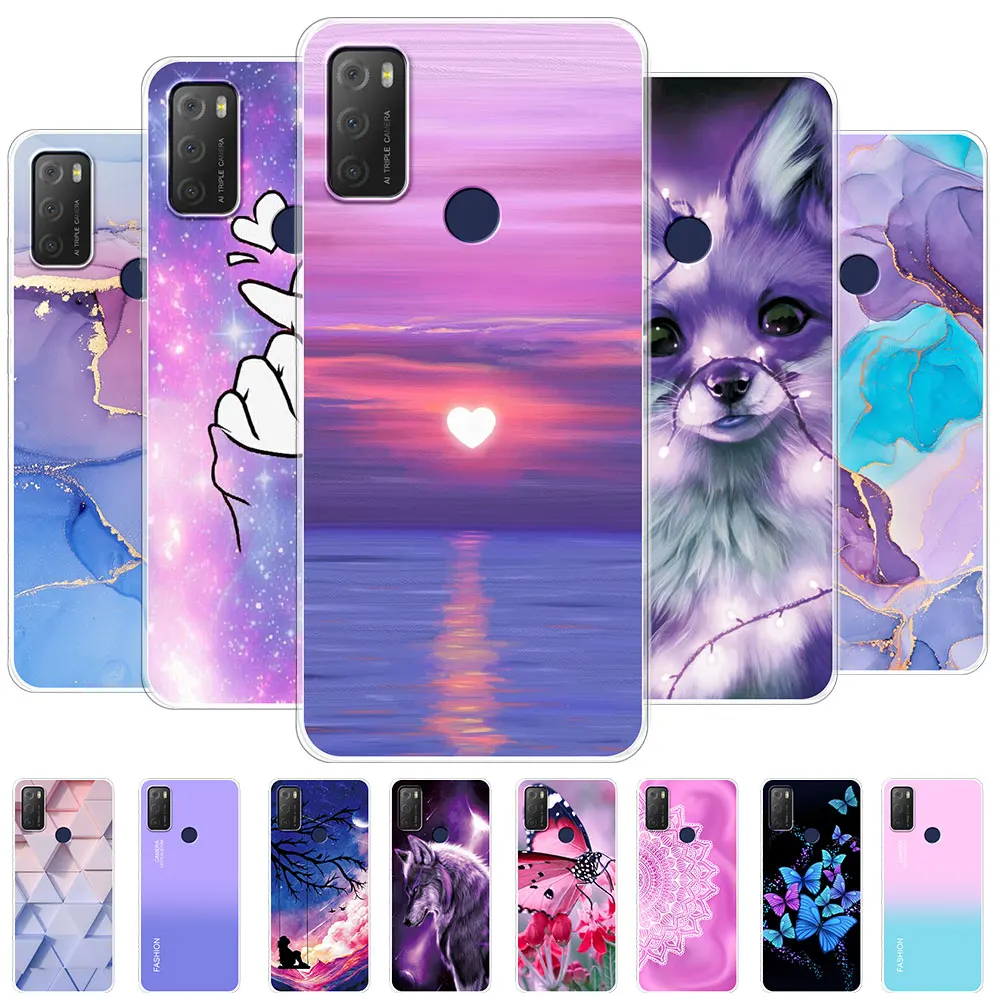 Funda para TCL 20E, carcasa a prueba de golpes, protección transparente, silicona suave, fundas de teléfono de moda para TCL 20Y 20E