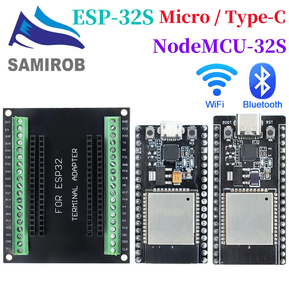Placa de desarrollo ESP32S CP2102, módulo WiFi + Bluetooth, consumo de energía ultrabajo, placa de expansión ESP32 ESP-WROOM-32 NodeMCU-32S