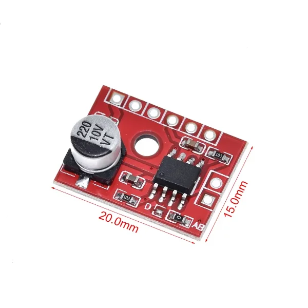 XS9871 Mini Clase AB placa amplificadora digital 5V mono 5W amplificador de potencia de audio módulo diy - imagen 3