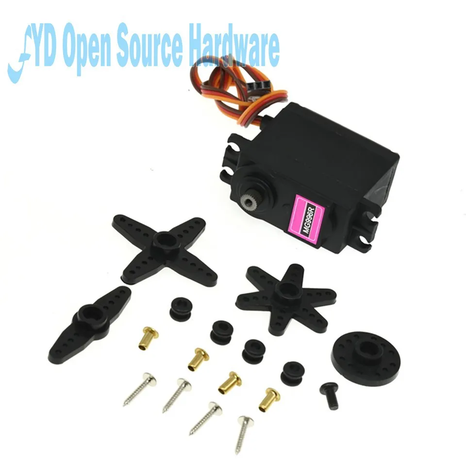 Engranaje de dirección estándar de Metal, Robot Digital de 180 ° y 360 °, 20KG, MG996R, MG946R, MG995 - imagen 3