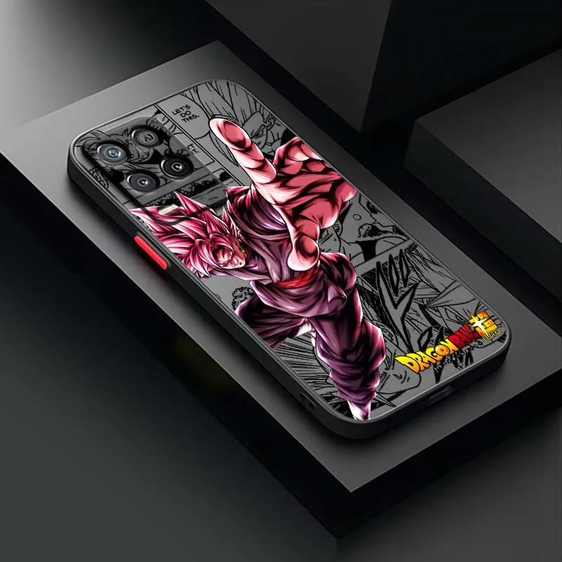 D-Dragon Ball Son Goku Manga funda para OPPO A96 A78 A74 A72 A58 A53 Reno 10 8 7 6 Lite 5G funda de teléfono translúcida esmerilada - imagen 4