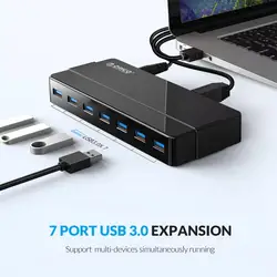 ORICO Hub USB 3.0 Type C con OTG y Adaptador 12V