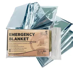 Manta Térmica Mylar de Supervivencia para Rescate en Exteriores