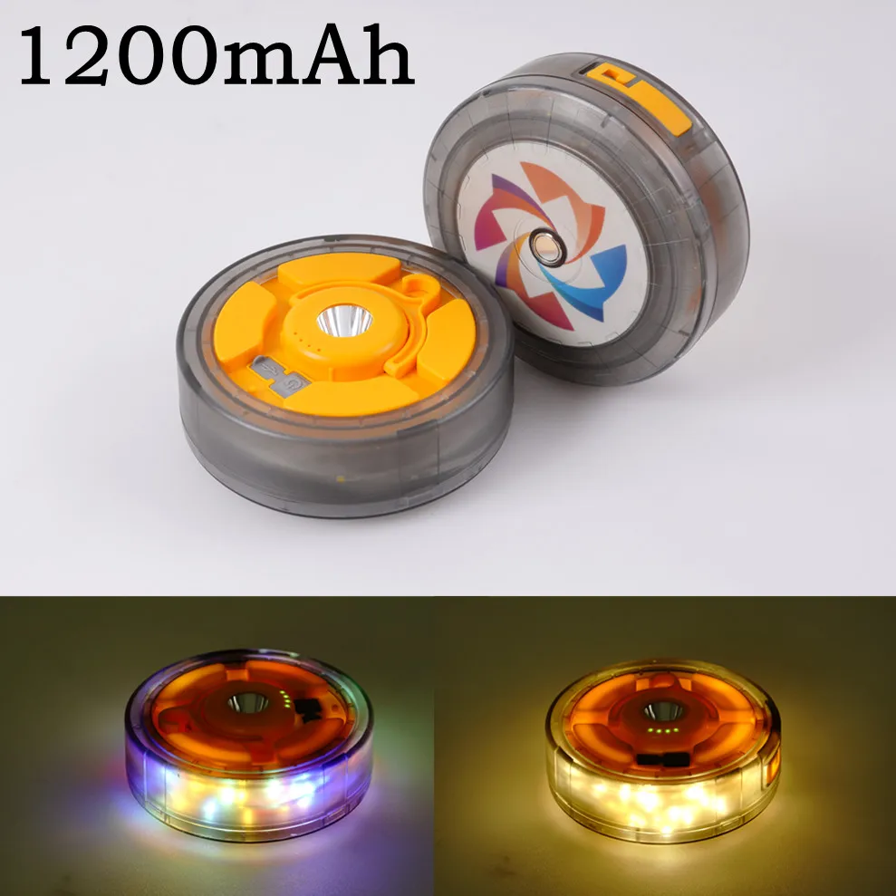 Tira de luces de ambiente que cambia de Color RGB, 1200mAh, luz portátil para acampar, 8M, tira de luces para tienda de campaña al aire libre, cadena de iluminación decorativa - imagen 2