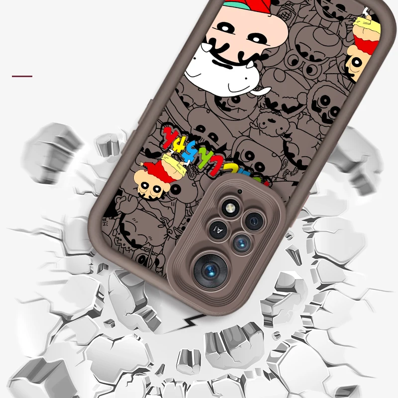 C-crayons s-shin-chans Linda escalera de ojos para Apple iPhone 15 14 13 12 11 XS XR X Pro Max Plus funda de teléfono de TPU - imagen 4