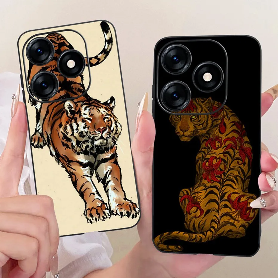 2025 funda de diseño moderno a la moda para Tecno Spark 10C 10 Pro funda suave de silicona negra para Tecno Spark10 10C 10Pro 4G fundas de teléfono - imagen 3