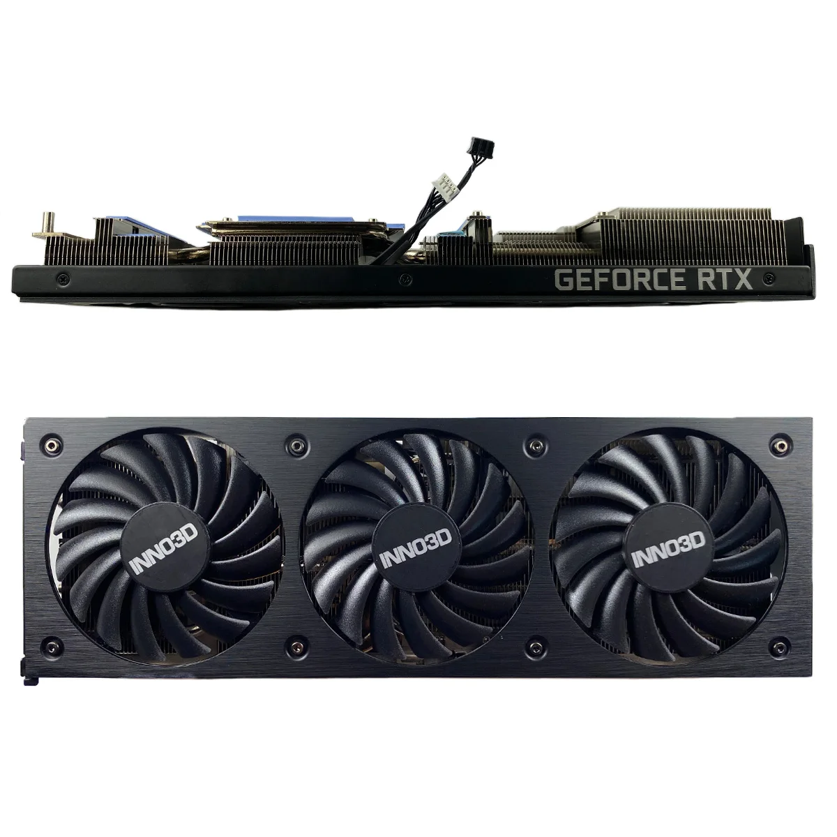 Nuevo para INNO3D GeForce RTX3080 3080ti X3 ventilador de repuesto de tarjeta gráfica nuevo conjunto de módulo de radiador - imagen 4