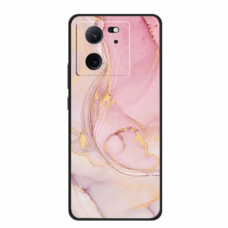 Para Xiaomi 13T Pro 5G funda Mi 13TPro 23078PND5G cubierta de teléfono de silicona suave pintada de mármol en Xiaomi 13 T Pro TPU a prueba de golpes Coque - imagen 4
