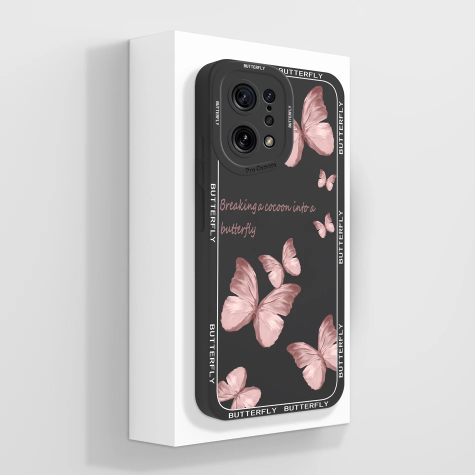 Funda de silicona líquida para Oppo Find X5 Pro Lite, Funda de estilo artístico para Oppo Find X 5 X5Pro X5Lite, Funda trasera suave para teléfono - imagen 5