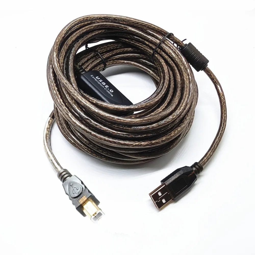 Cable de impresora USB 2.0 Cable de impresora USB tipo A macho a B macho Cable de escáner de impresora para HP Canon, Lexmark, Epson, Dell USB A a B