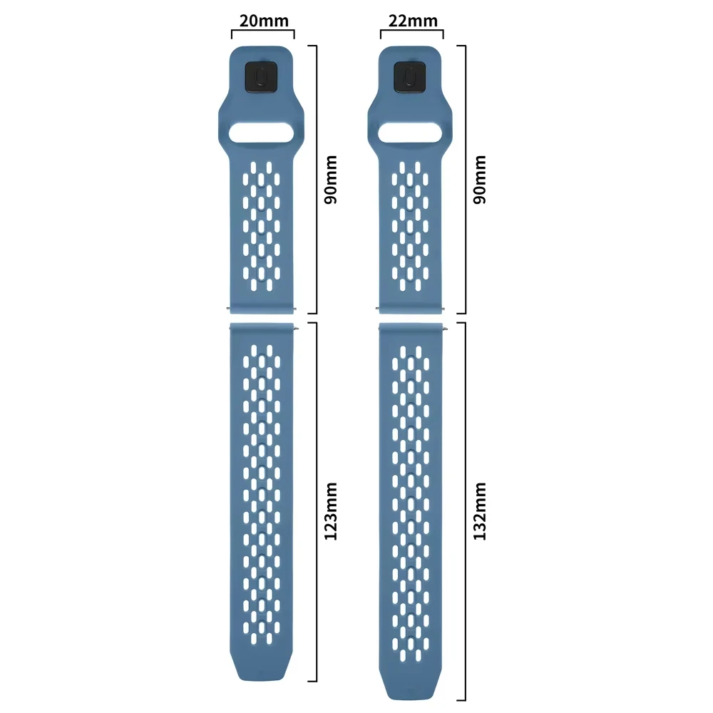 Correa deportiva de silicona para Amazfit Active/Active 2, pulsera de 20 a 22mm para Amazfit Balance 2/Bip 6 5 3 3Pro/GTR4 3/GTS 3 4 Mini - imagen 3