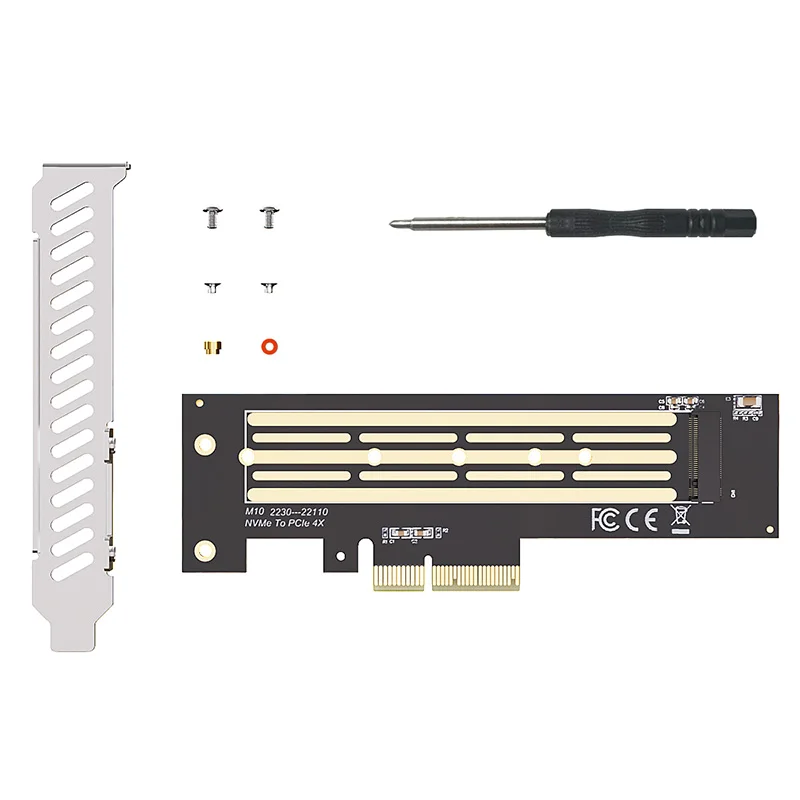 TEUCER-tarjeta adaptadora M.2 NVMe SSD a PCIe 4,0, expansión PCIe X4/X8/X16 para transferencia de datos de alta velocidad - imagen 5