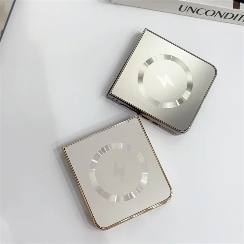 Funda de teléfono magnética chapada AG para Samsung Galaxy Z Flip 6 5 4 3 5G Z Flip7 para Magsafe mate a prueba de golpes cubierta de carga inalámbrica - imagen 5