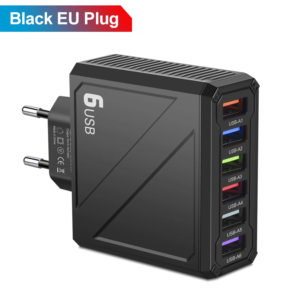 Black EU Plug