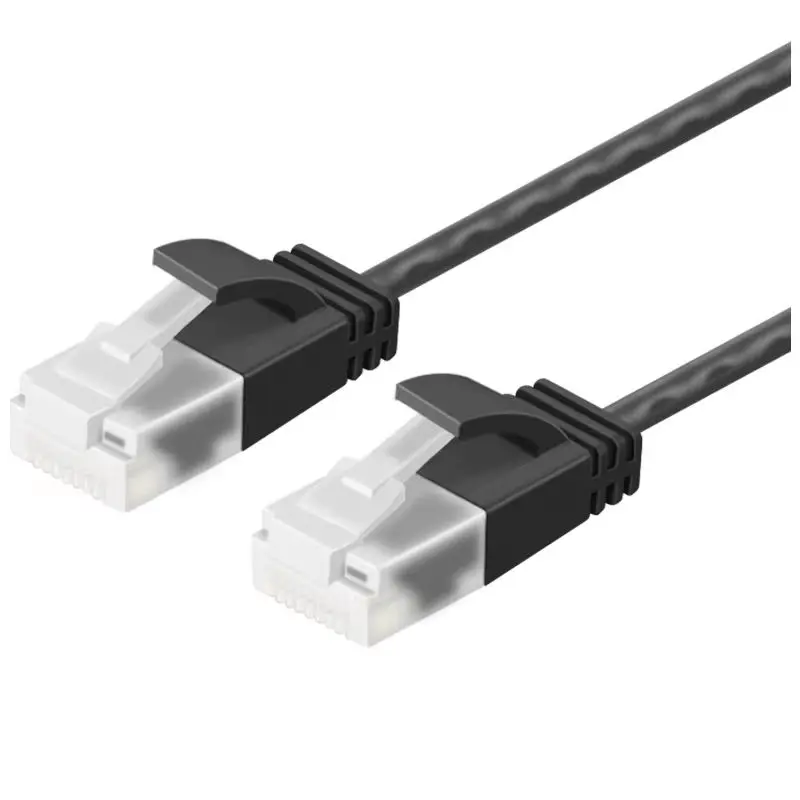 Cable Ethernet Cat6 RJ45 Cable de red UTP de ángulo recto Cable de conexión Cable Lan Cat6a de 90 grados para PC portátil enrutador TV BOX RJ45