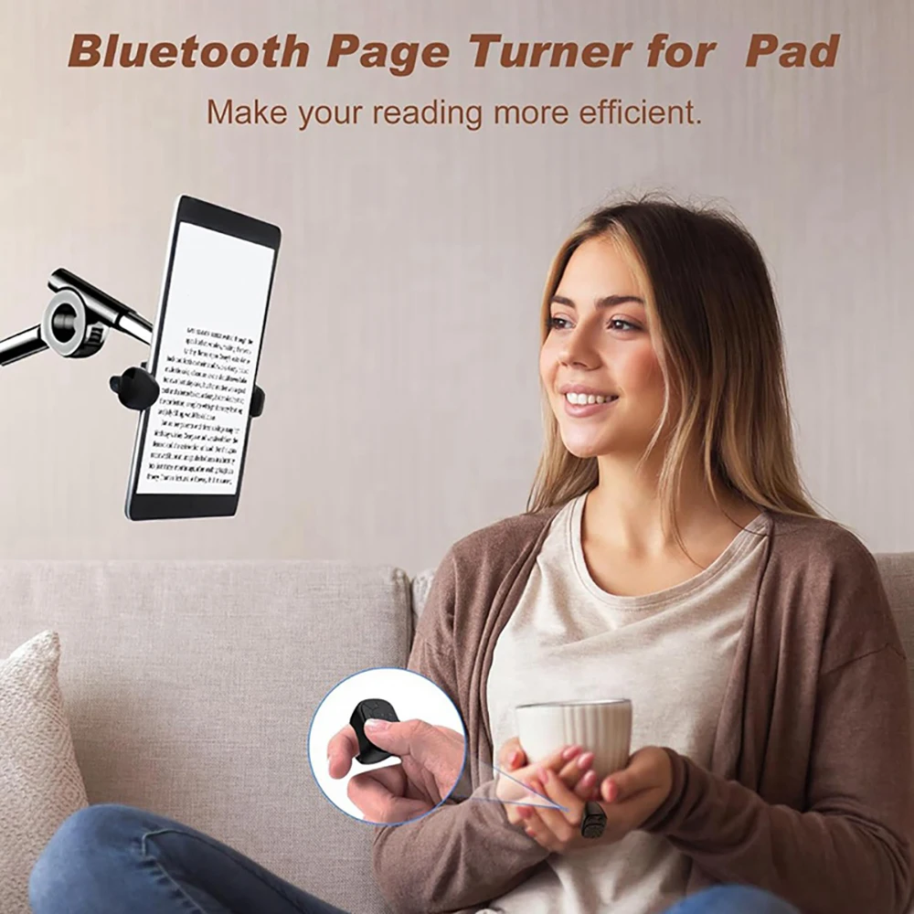 Portátil Blutooth 5,3 Control remoto desplazamiento dedo Tiktoks teléfono móvil remoto Selfie Video Control remoto controlador de cámara - imagen 5