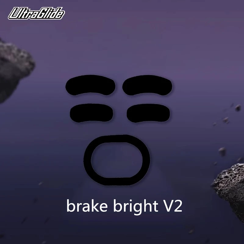 1 Juego de patines de ratón ultrafraglide para Angry Miao AM Infinity Control de ratón velocidad pies silencioso versión ICE ratones deslizan PTFE 0,75mm - imagen 4