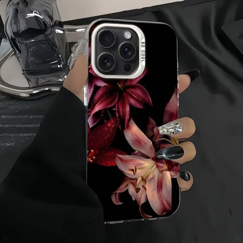 Hermosas flores de lirio Funda de teléfono para Samsung Galaxy S25 Ultra S24 S23 S22 S21 Plus S20 FE A55 A54 A35 A15 Funda trasera - imagen 5