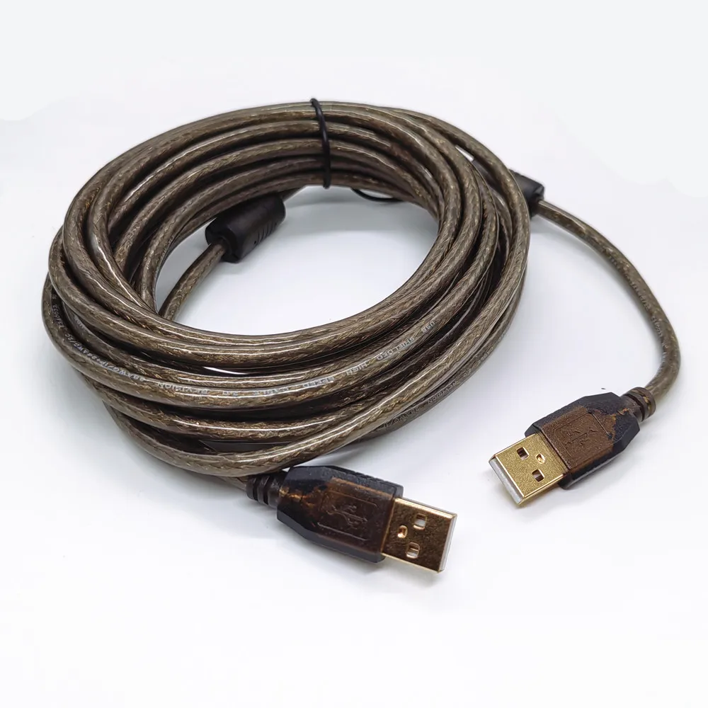Cable USB de 5m, 10m, 15m, 20m, Cable de extensión USB 2,0 macho a hembra, Cable de línea de extensión, conector adaptador de datos de Cable de alta velocidad, nuevo