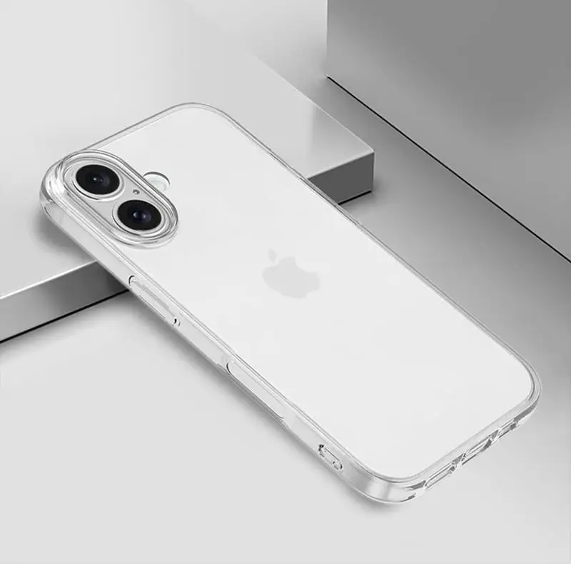 Funda transparente ultrafina de TPU para Iphone 16 17 Air Pro Max 16E 16 Plus, funda protectora de silicona transparente y suave - imagen 3
