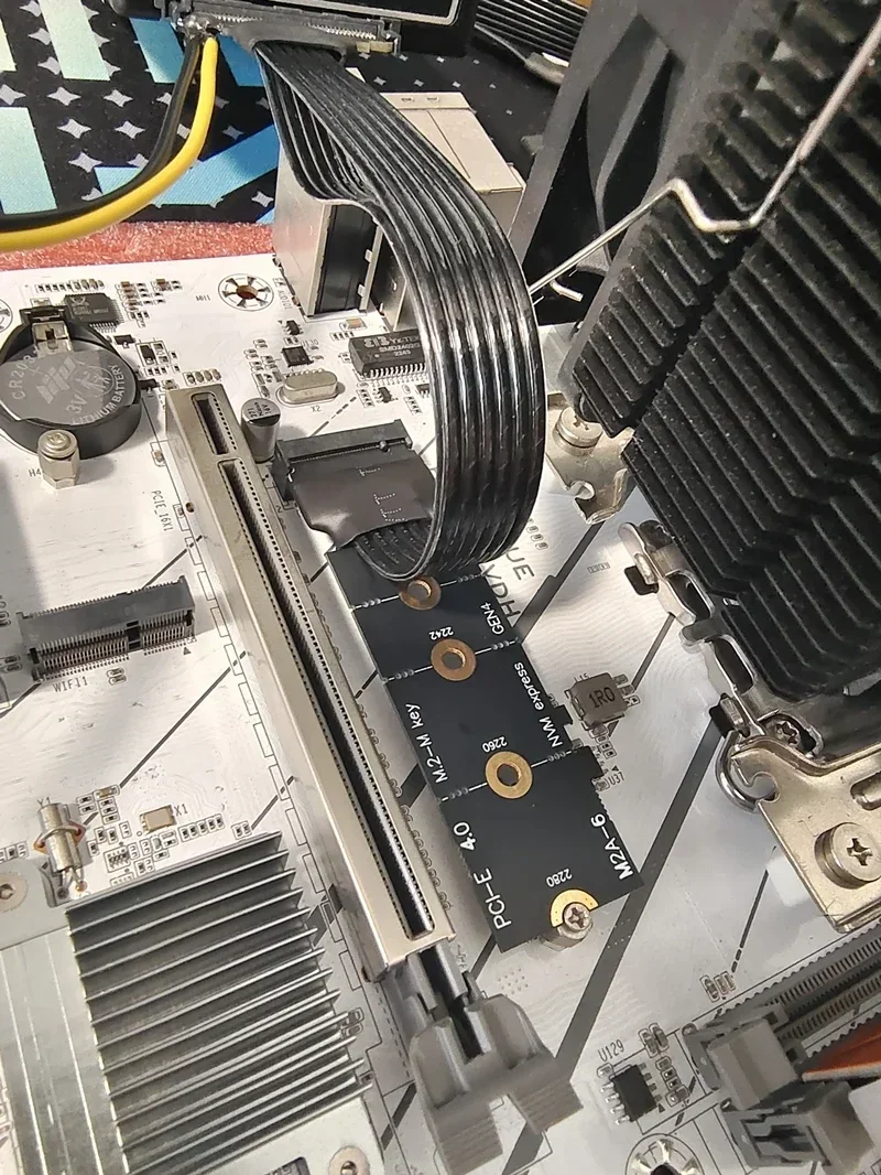 Cable adaptador de unidad de estado sólido M.2 NVME a U.2 U.3 chapado en plata PCI-E 4,0 GEN4 tarjeta elevadora M2 2242 2280 a U2 U3 de alta velocidad - imagen 3