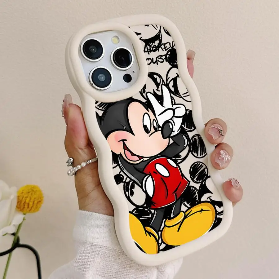 Funda divertida de Mickey Mouse de Disney para Xiaomi Redmi Note 9s 9 10 11 12 Pro 10Lite 8 10s 14 13 14 Pro Plus, funda suave - imagen 3